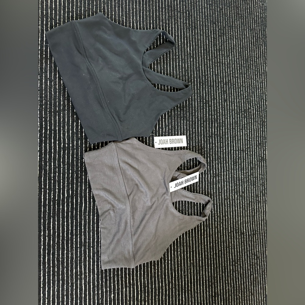 Lot of 2 Joah Brown varsity tank bra in size s/m